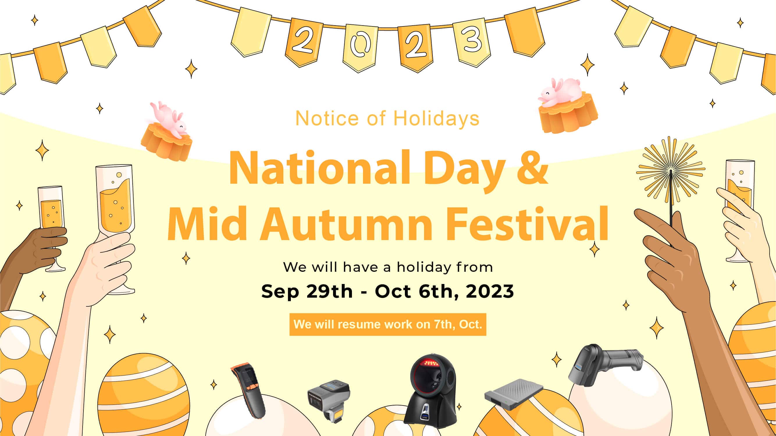 O Festival do Meio Outono e o Aviso de Feriado do Dia Nacional